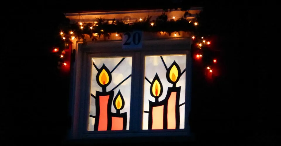 Palme Bar - Adventsfenster mit Apero